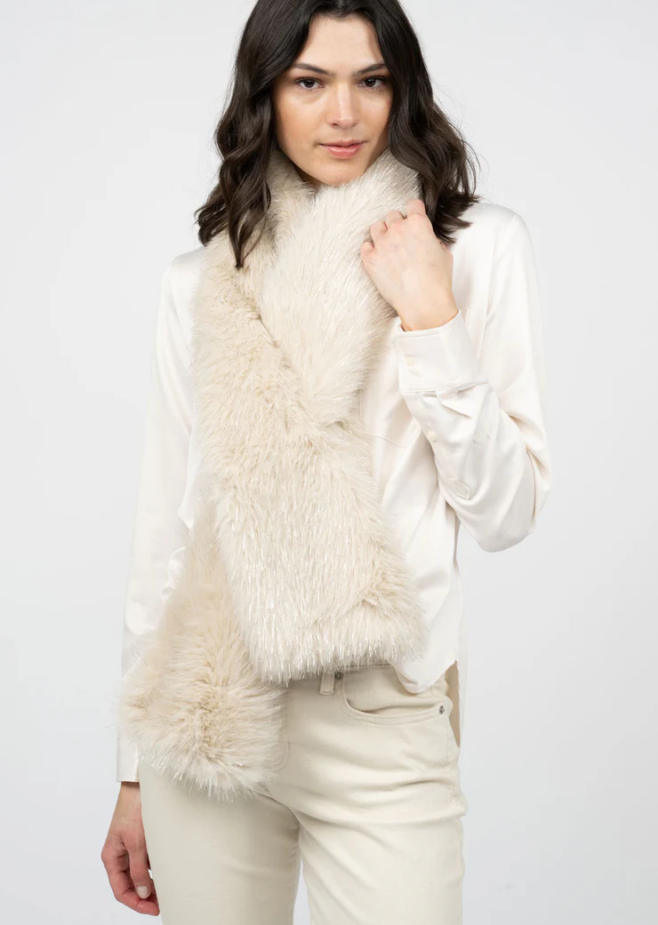 Sparkle Faux Fur Scarf