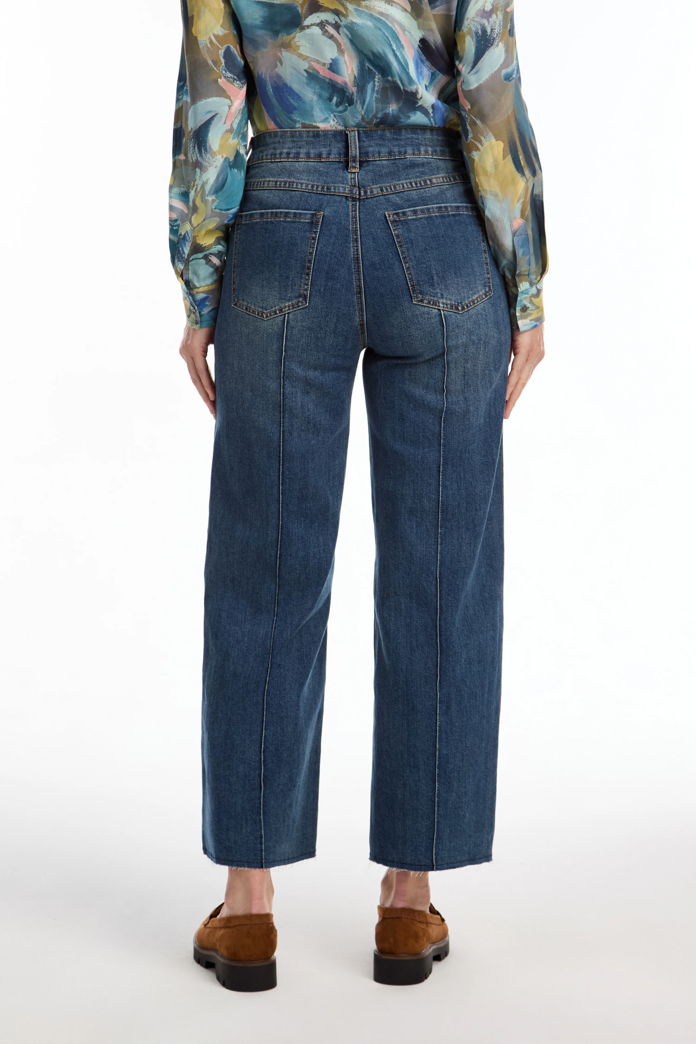 Olivia Wide Ankle Denim - Vintage Wash