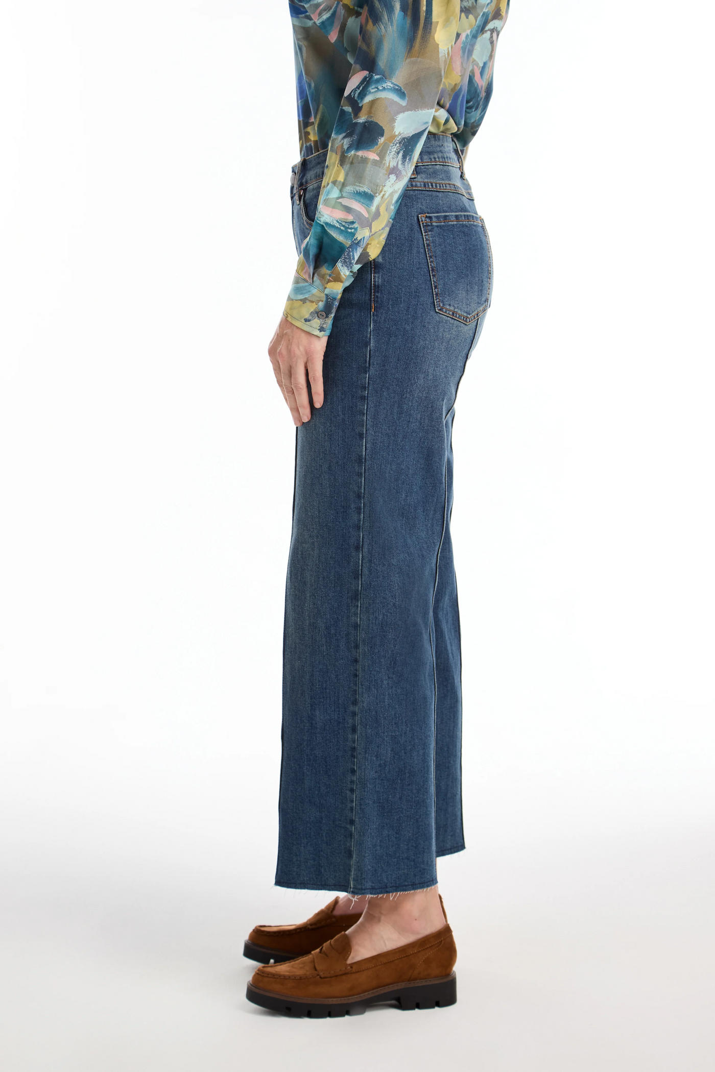 Olivia Wide Ankle Denim - Vintage Wash