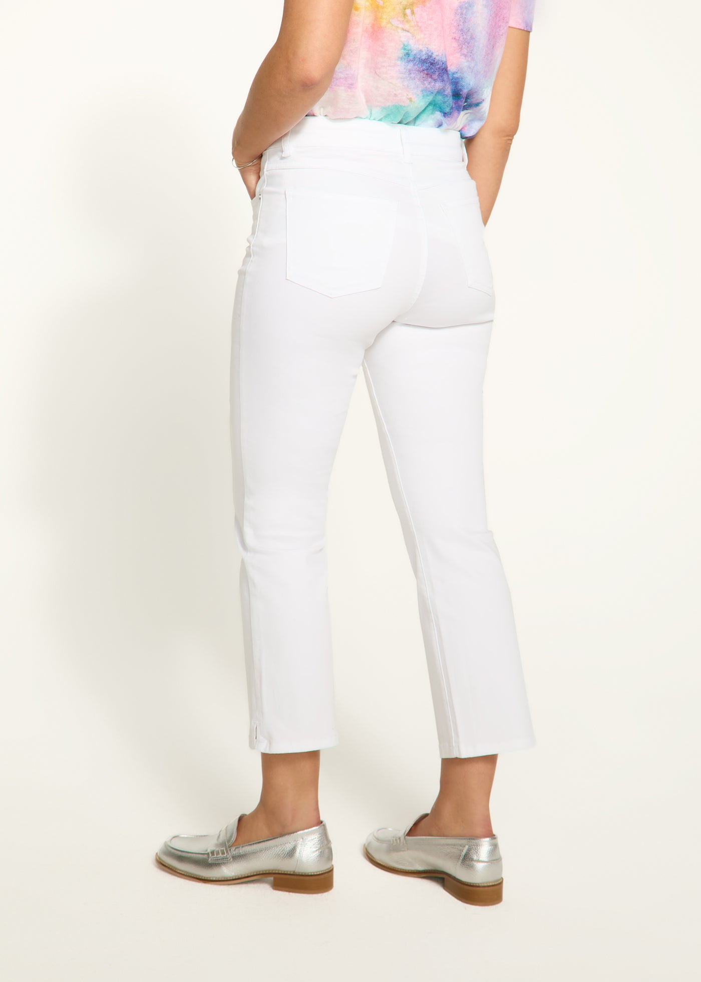 Olivia Bootleg Jeans - White