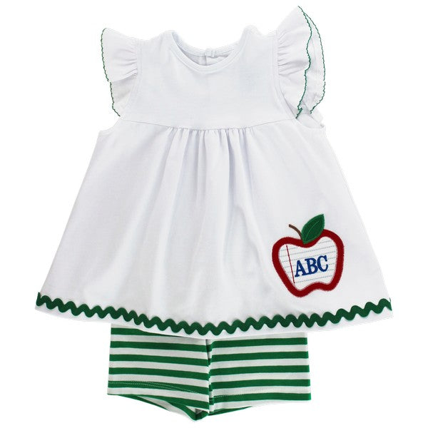 ABC Apple Girl's Short Set