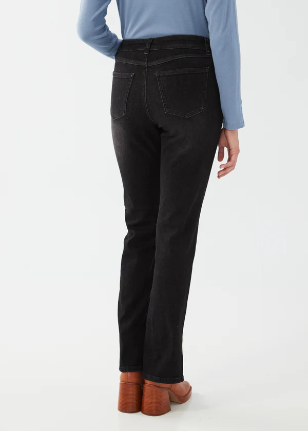 Olivia Straight Leg - Black Wash