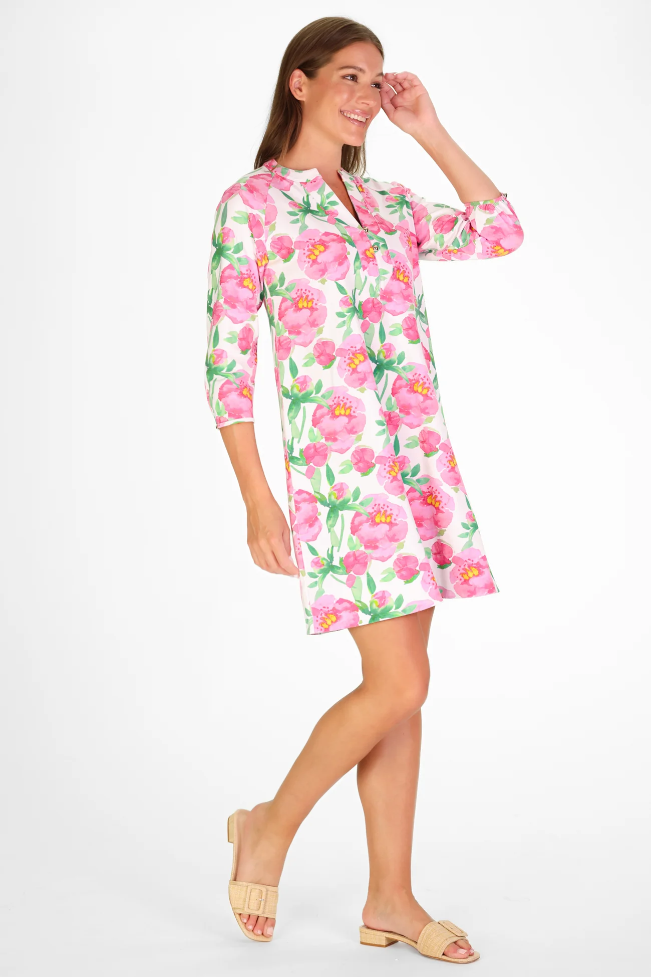 Sam Dress in Painted Peony