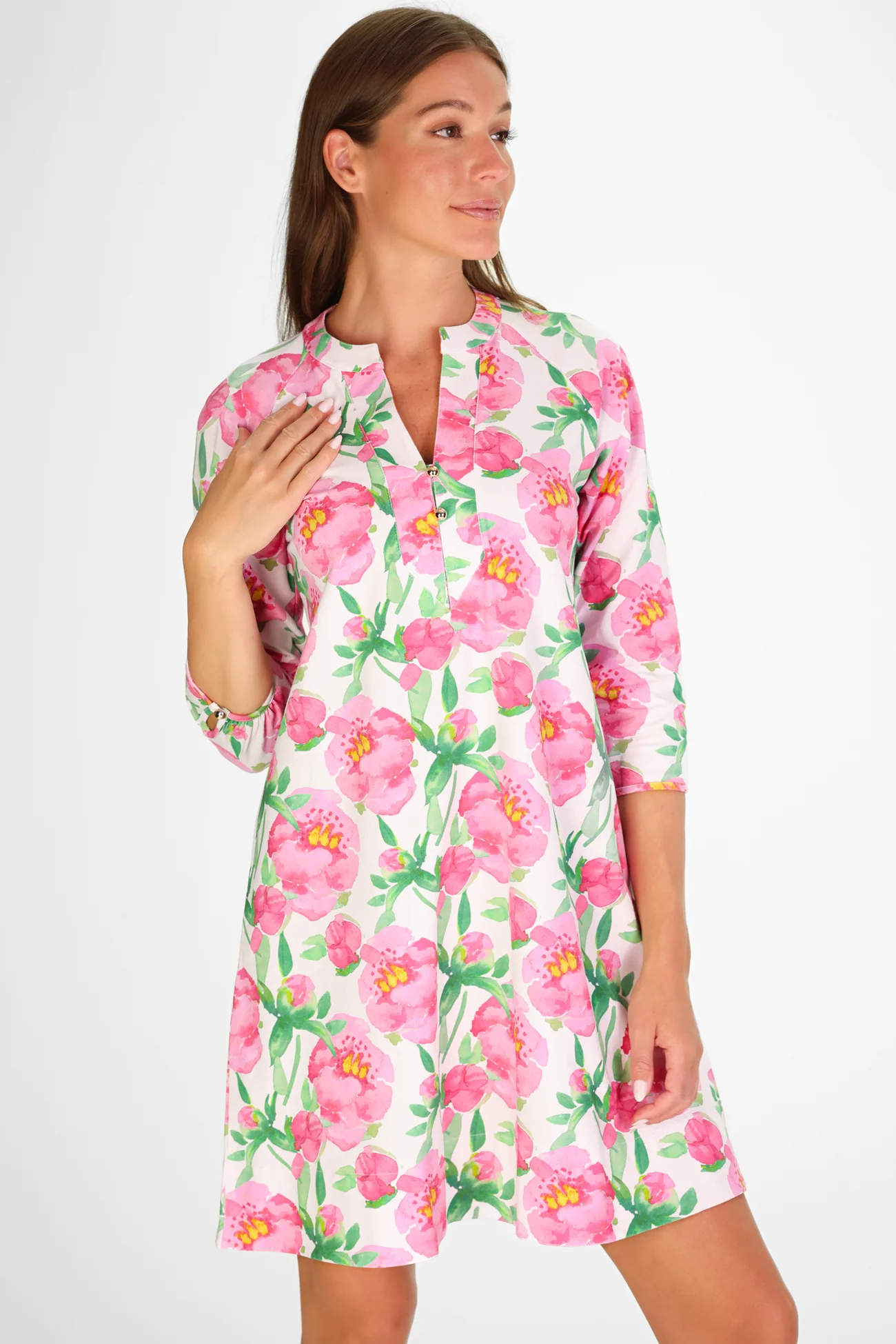 Sam Dress in Painted Peony