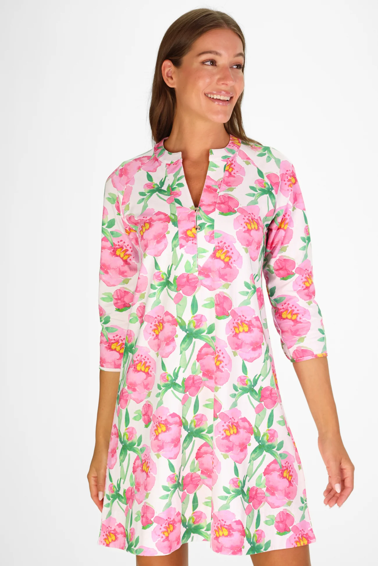 Sam Dress in Painted Peony