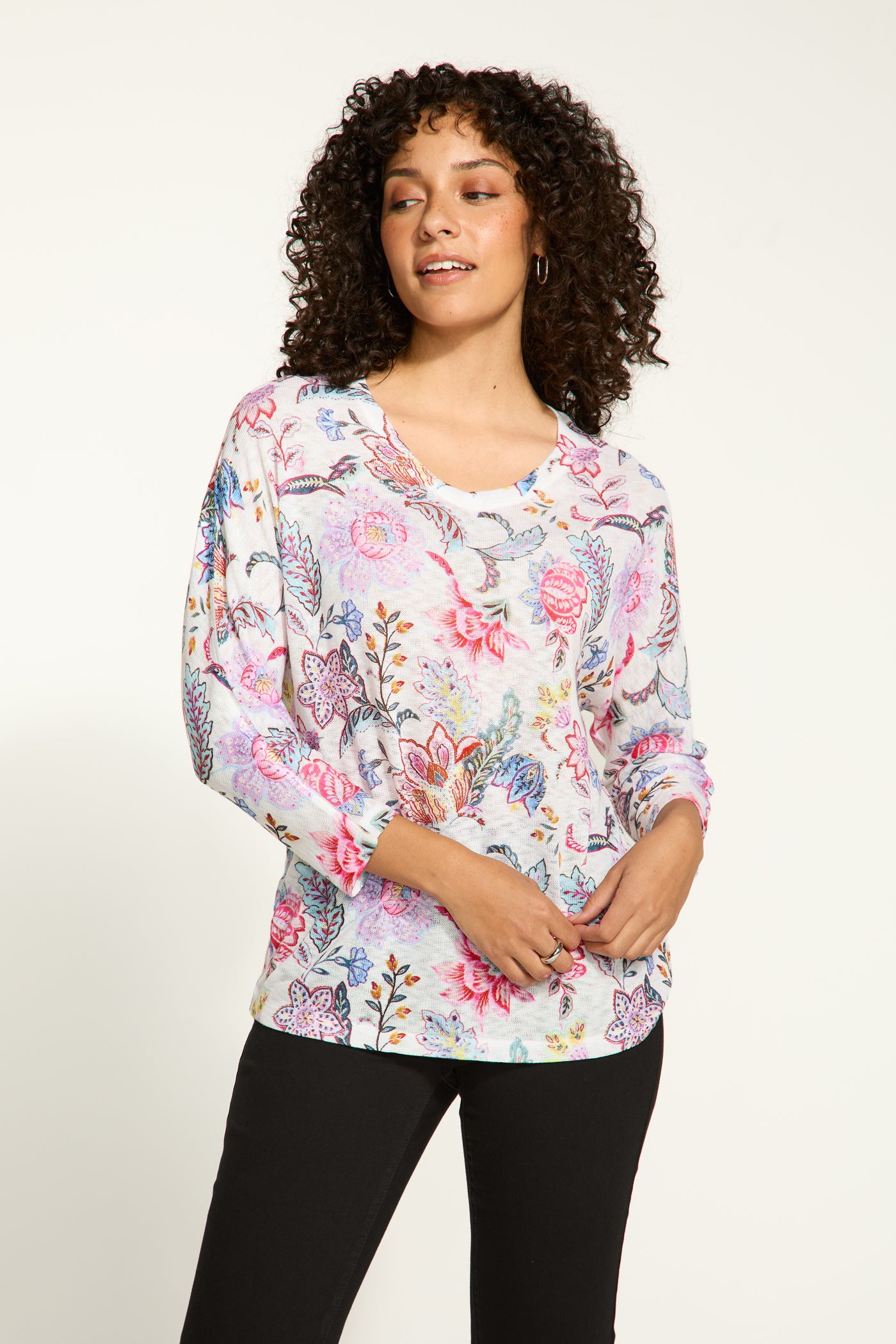 Dolman Top - Marni Floral Print