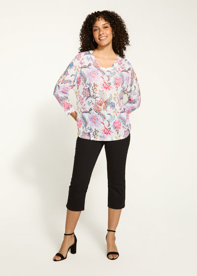 Dolman Top - Marni Floral Print