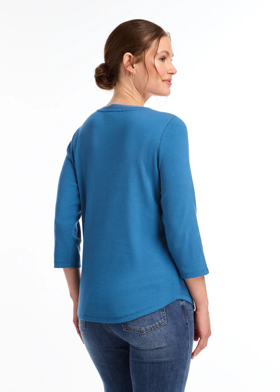 3/4 Sleeve V-Neck Top