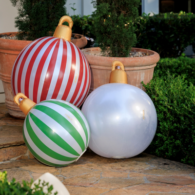 Light Up Christmas Ornament Holiday Balls - 3 Pack