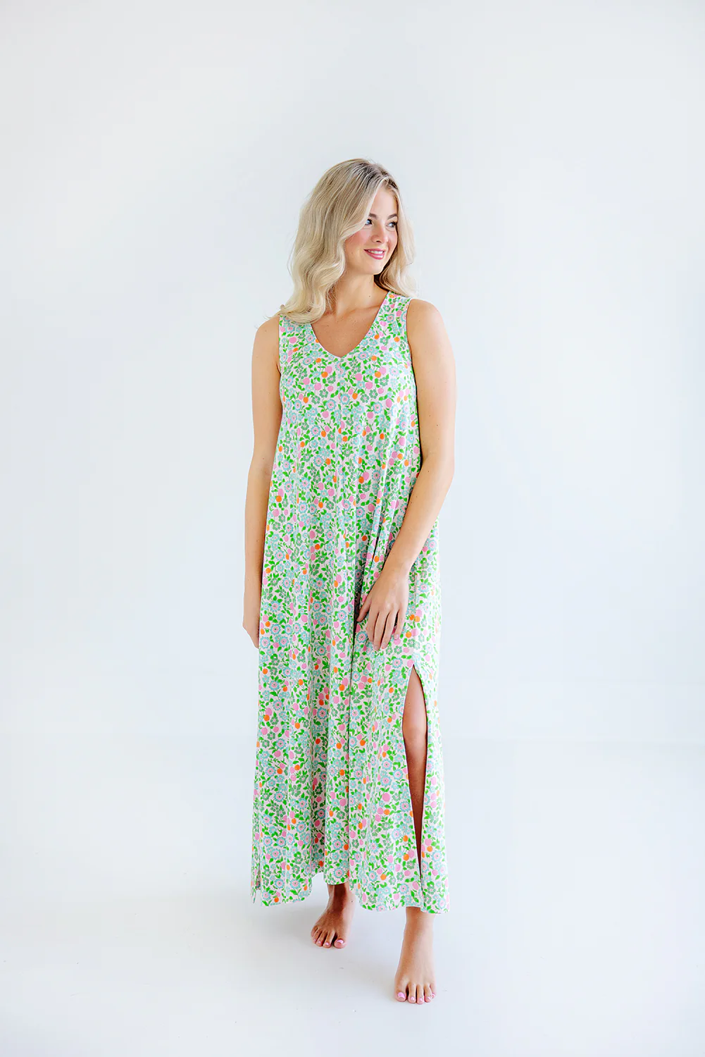 Margie's Midi Dress (Women's) Natchez and Nectarines