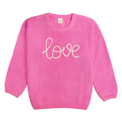 Love Valentine's Day Knit Adult Sweater - Mommy and Me *Pre-order*