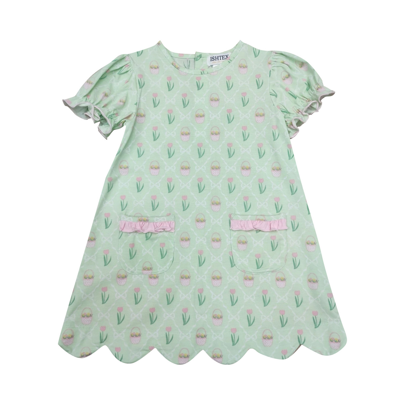 EASTER BASKET GIRL'S A-LINE DRESS