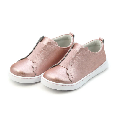 Pheobe Elastic Slip On - Glitter Pink