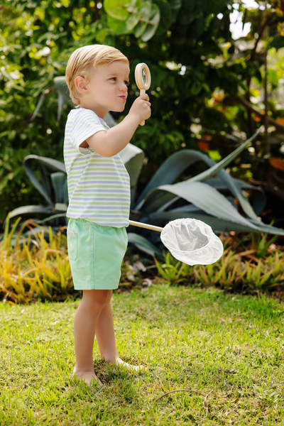 Carter Crewneck - Kennedy Cruise Stripe with Multicolor Stork