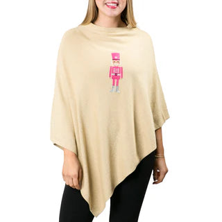 Nutcracker Embroidered Poncho