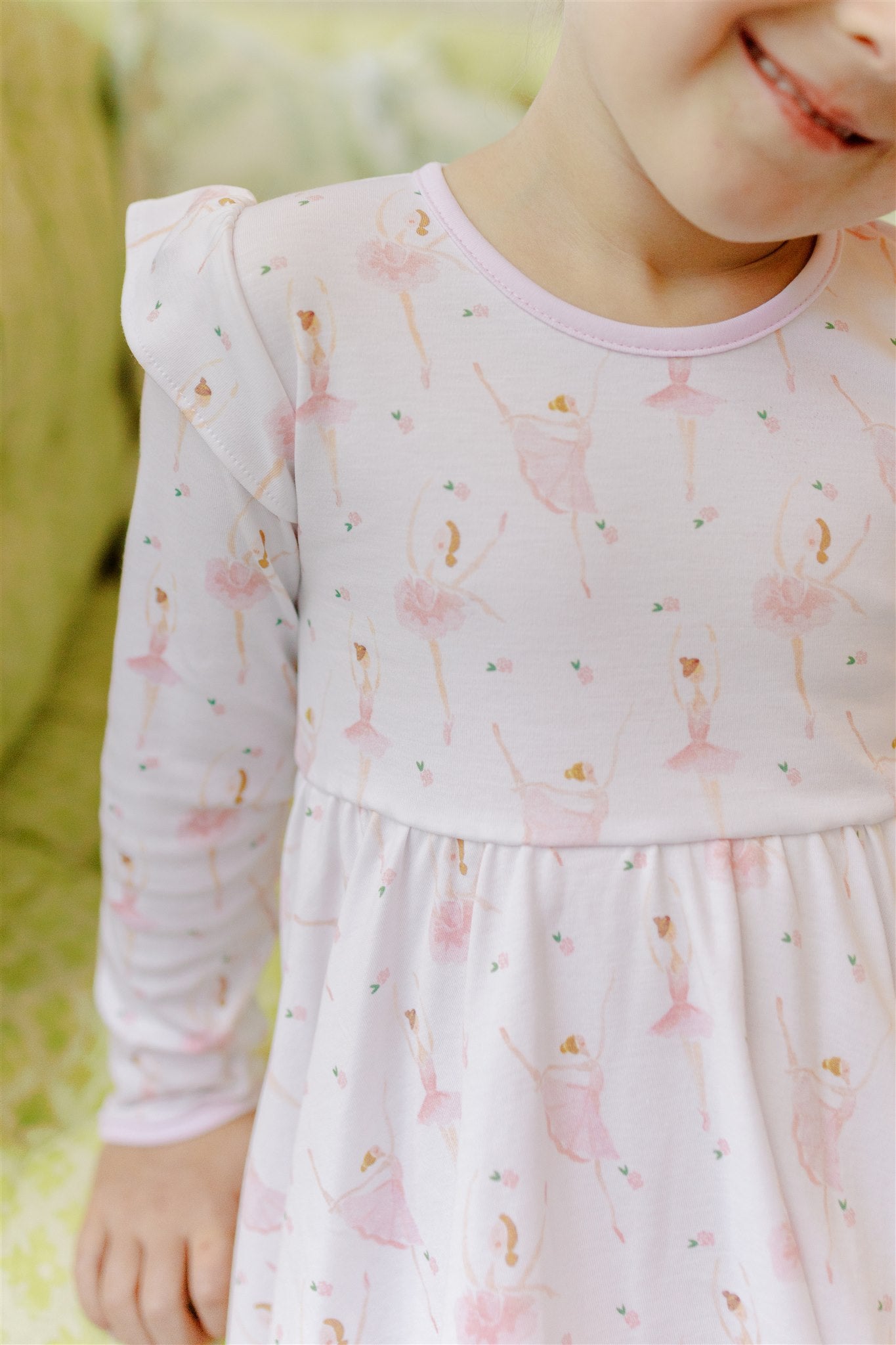 Ballerinas Long Sleeve Twirl Dress