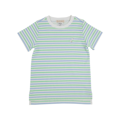 Carter Crewneck - Kennedy Cruise Stripe with Multicolor Stork