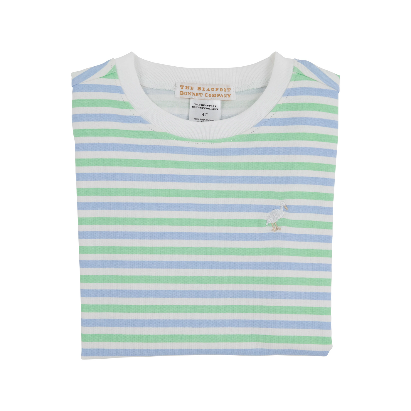 Carter Crewneck - Kennedy Cruise Stripe with Multicolor Stork