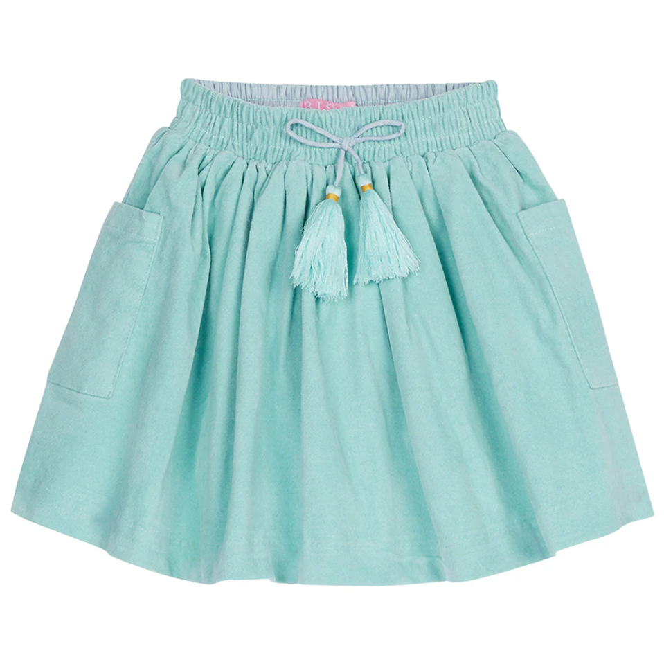 Circle Skirt - Aqua Velvet