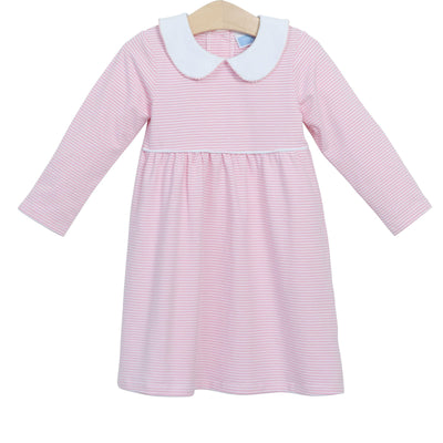 Claire Dress- Pink stripe