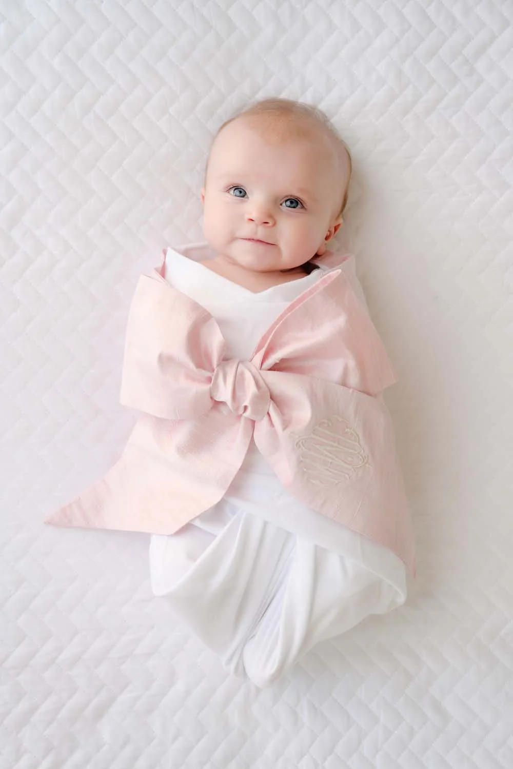 Bow Swaddle ® Southern Blush Silk