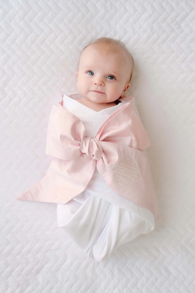 Bow Swaddle ® Southern Blush Silk