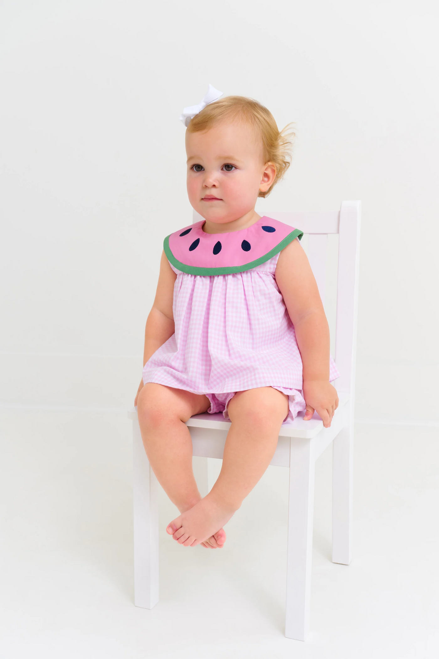 Sleeveless Tabitha's Teacher's Pet Set Greenbrier Gingham Watermelon