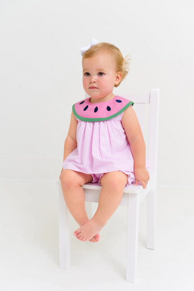 Sleeveless Tabitha's Teacher's Pet Set Greenbrier Gingham Watermelon