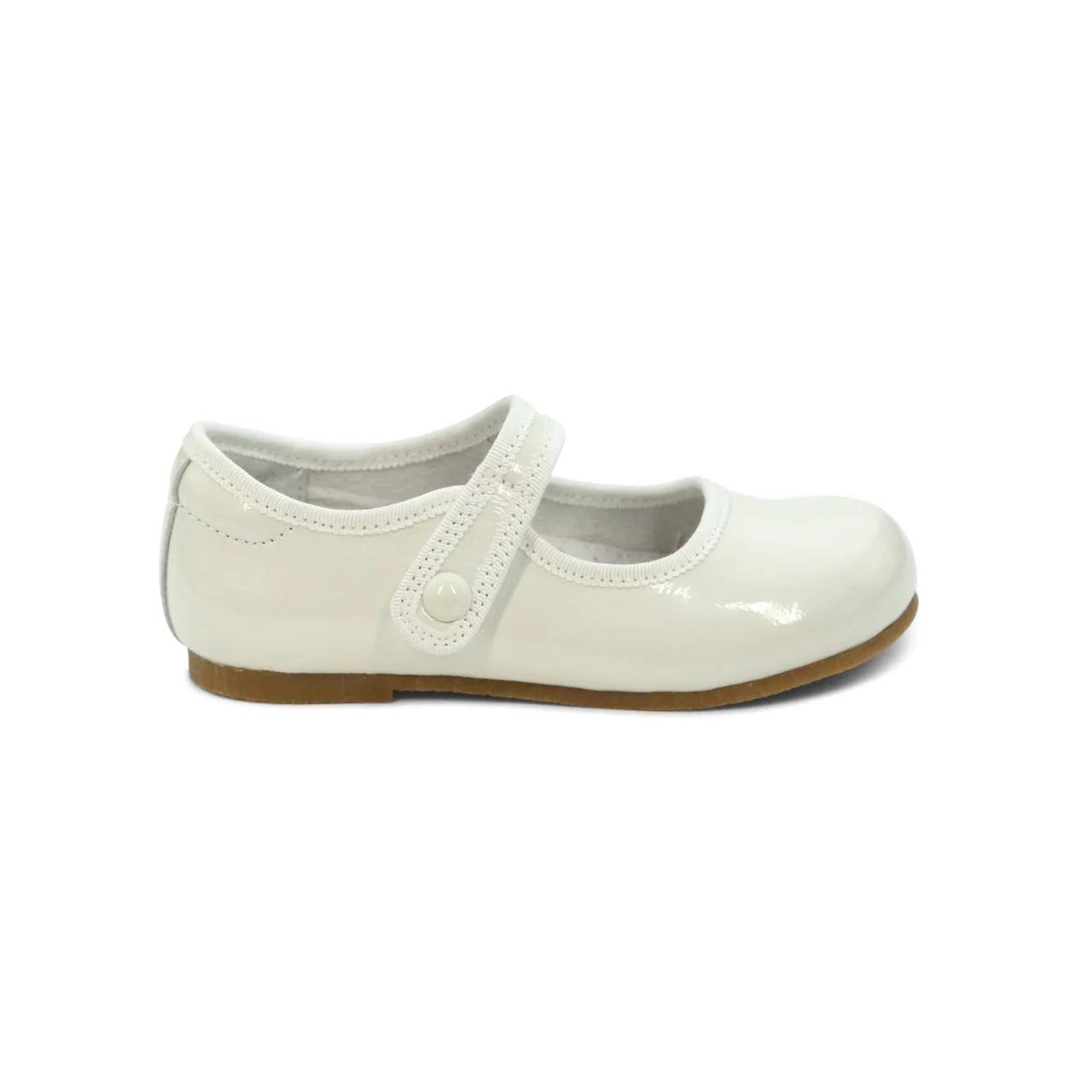 Renata Special Occasion Flat - Patent Ivory