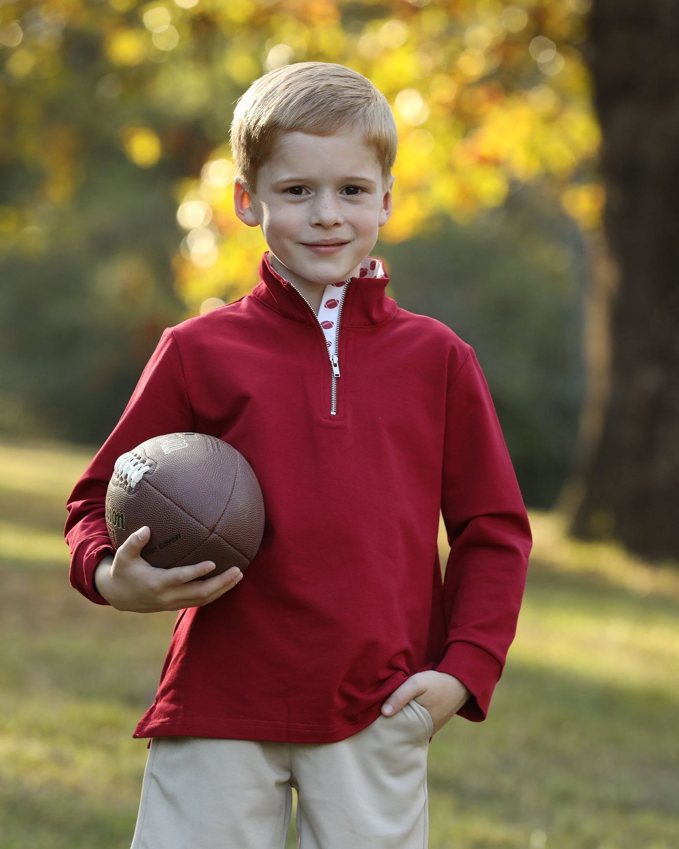 Game Day Pullover - Burgundy