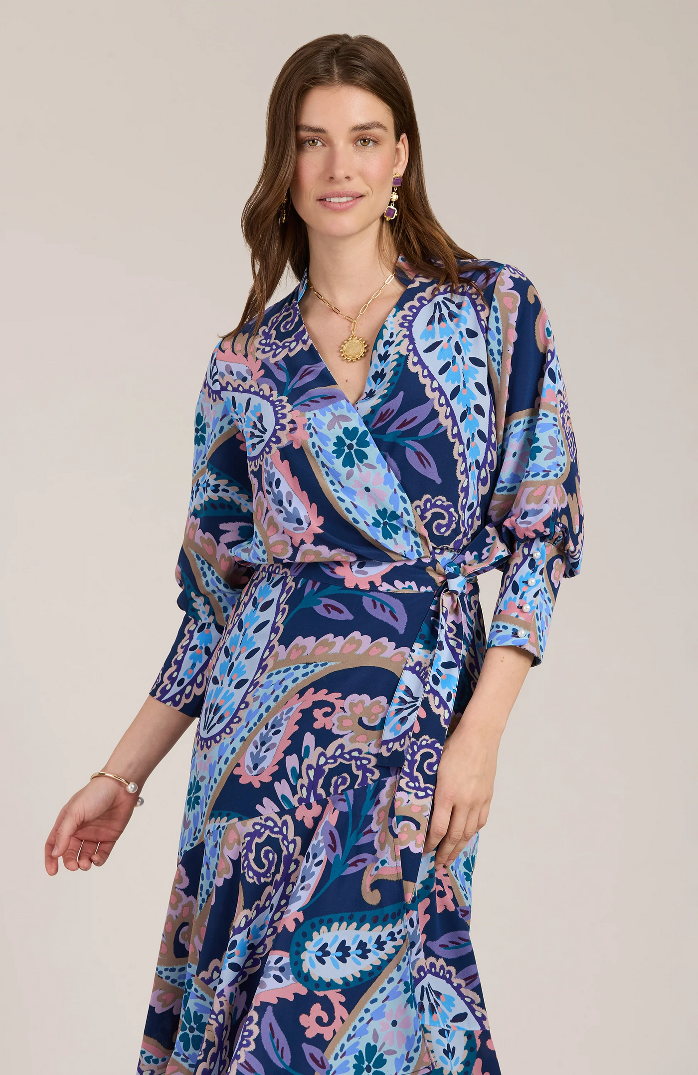 Jules Silk Paisley Dress