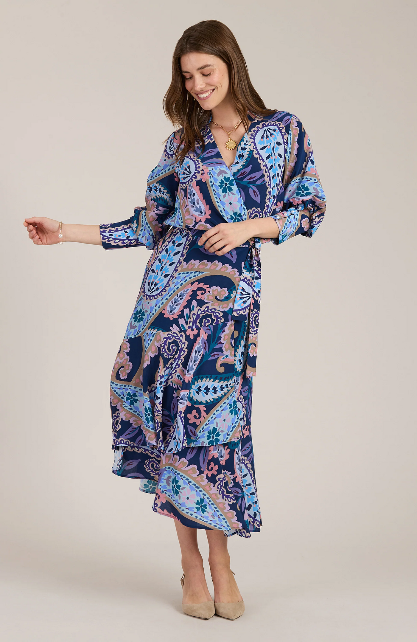 Jules Silk Paisley Dress