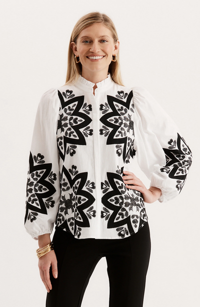 Valerie Embroidered Top