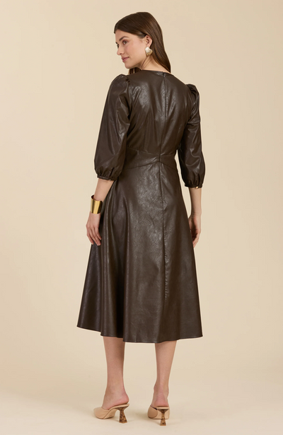 Paulette Vegan Leather Dress