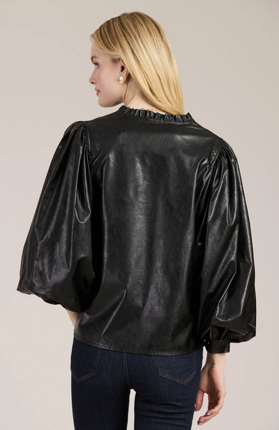 Ellery Vegan Leather Top