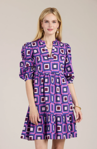 Karlie Graphic Geo Dress