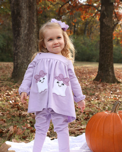 Tabby Tunic and Leggings: Bow Boo