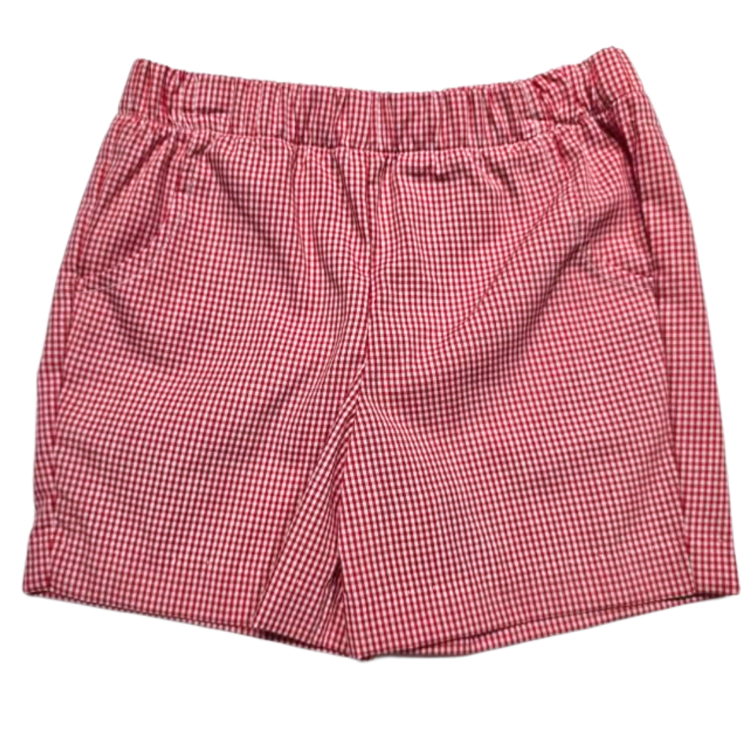 Red Gingham Boy Shorts