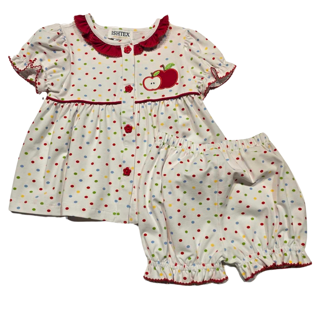 Apple Dot Bloomer Set