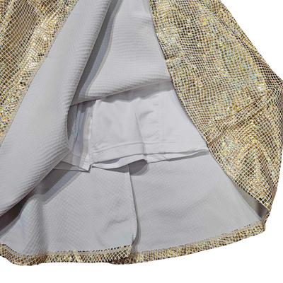 Gold Metallic Skort