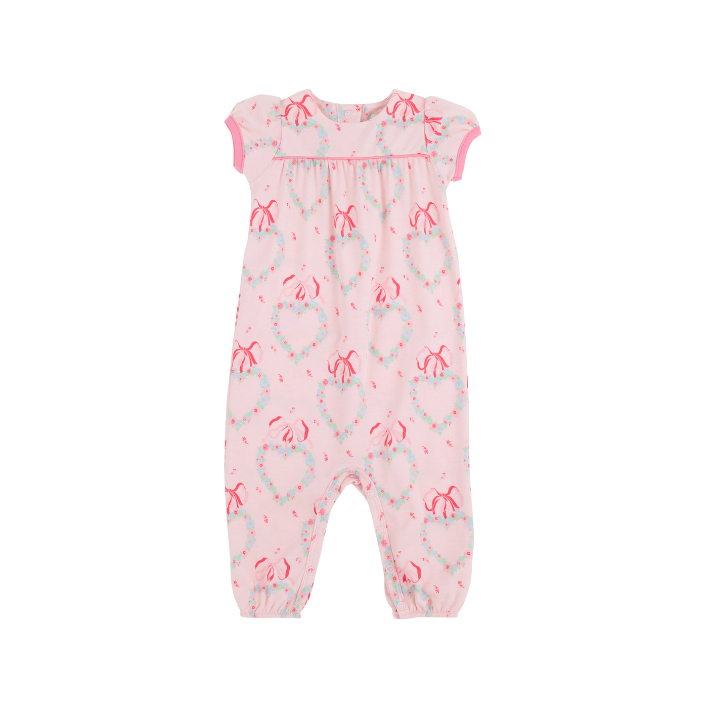 Penny's Playsuit Fancy Like Floral with Hamptons Hot Pink