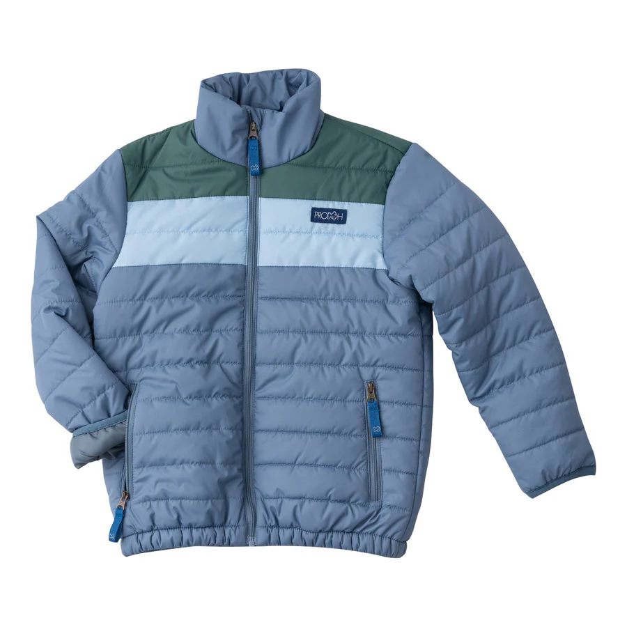 Puffer Jacket - Bluefin Blue Colorblock