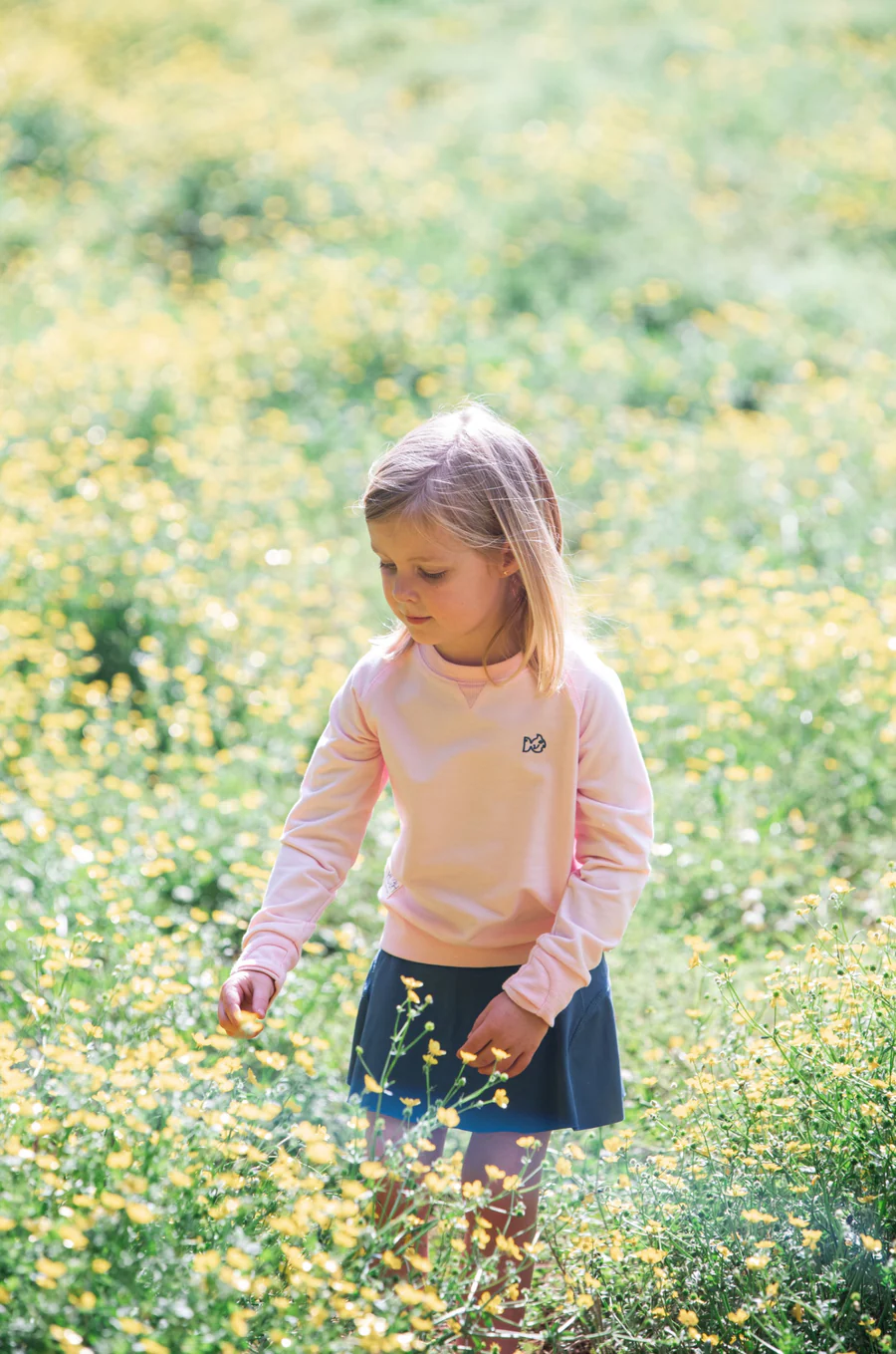 Girls' Crew Control Sweatshirt in Pink Lady