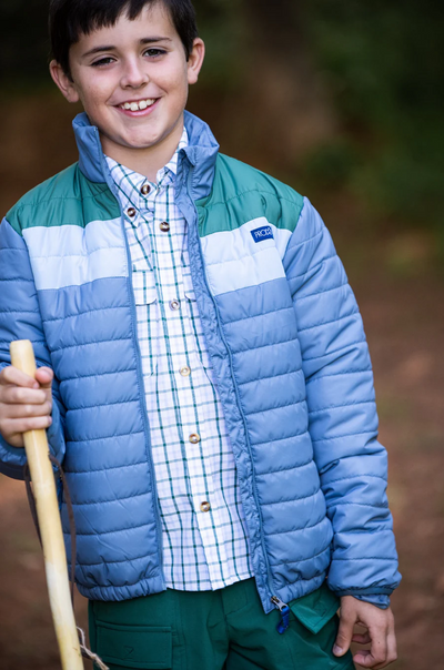 Puffer Jacket - Bluefin Blue Colorblock