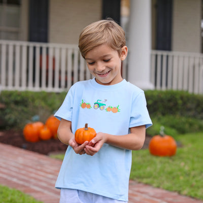 Pumpkin Embroidery Shirt