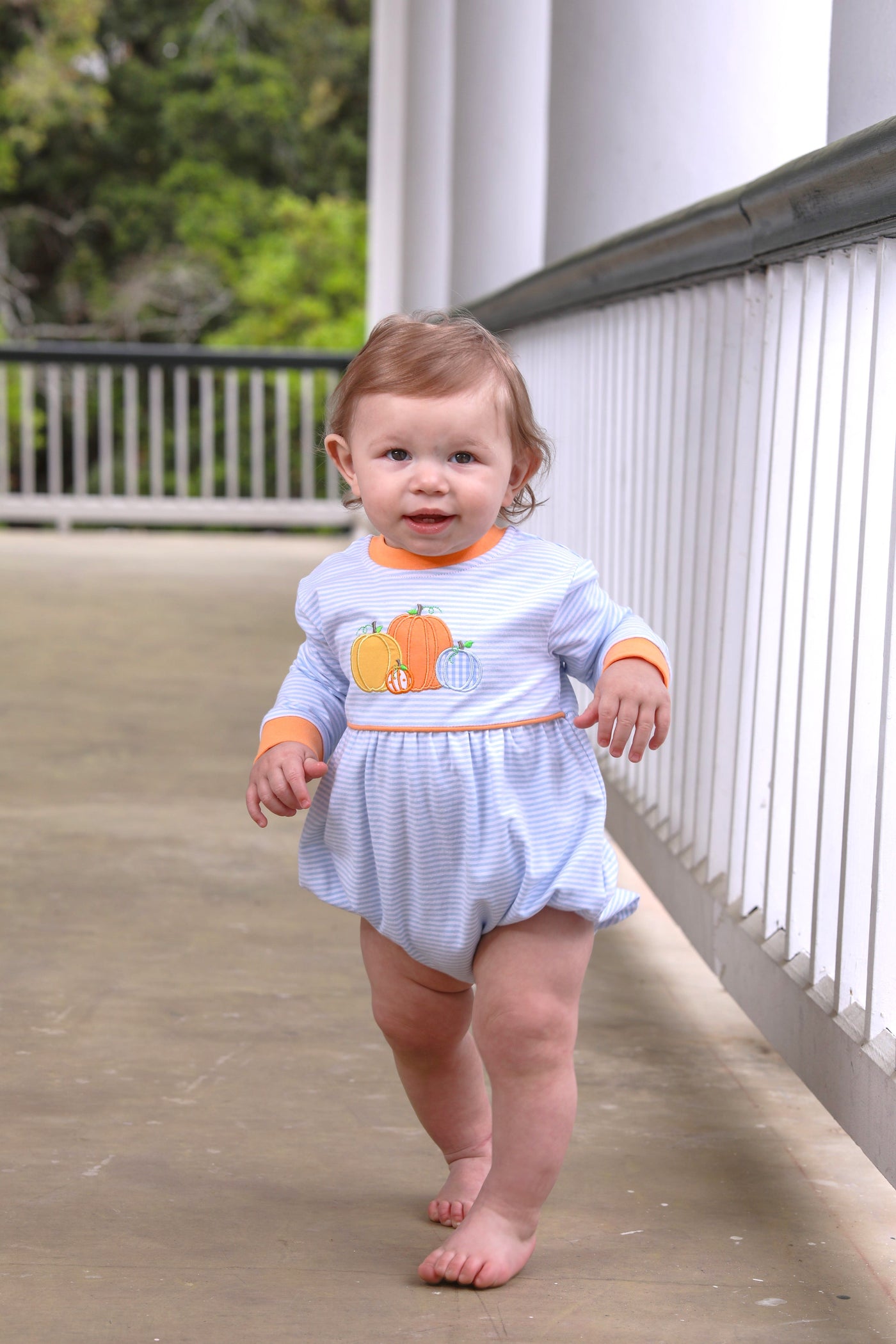 Pumpkin Patch Long Sleeve Bubble