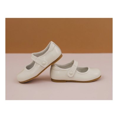 Renata Special Occasion Flat - Patent Ivory