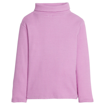 Ribbed Turtleneck - Petal