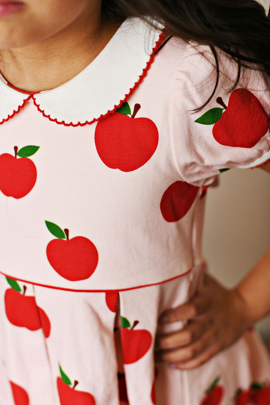 Proper Pleat Dress - Apples