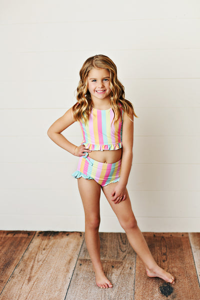 Rainbow 2pc Swim Set UPF 50